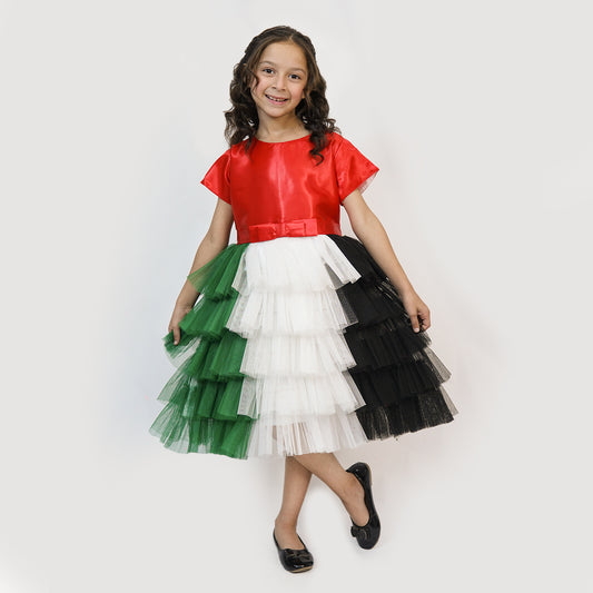 UAE National Day Dress Girls-Layers