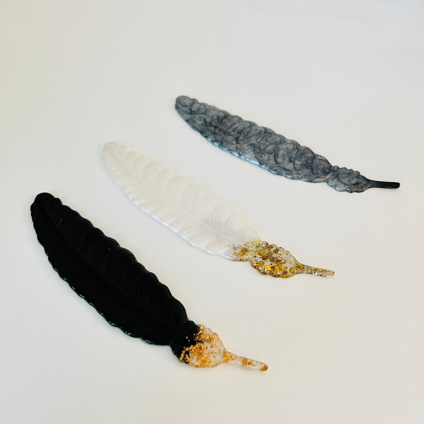 Grey Feather Bookmark