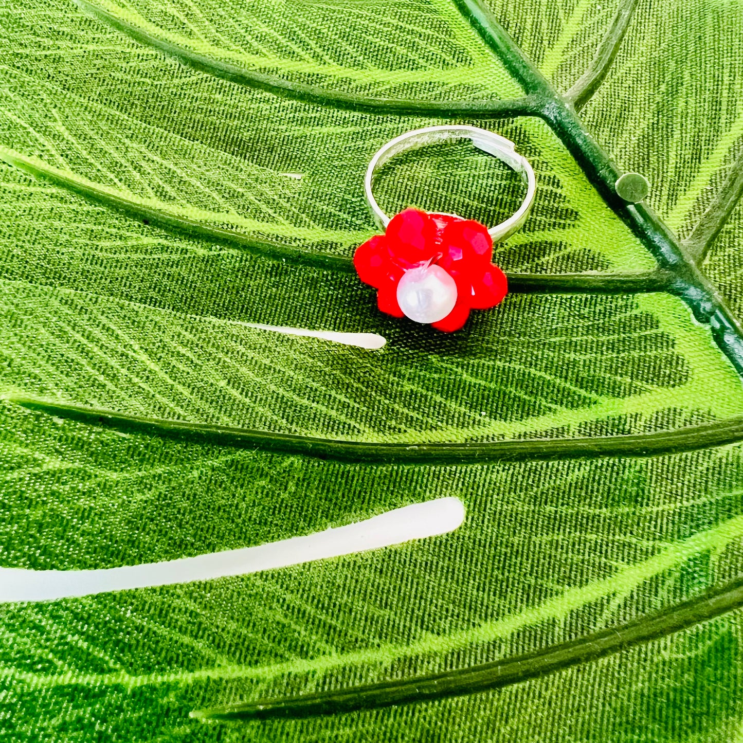 Beaded Daisy Rings