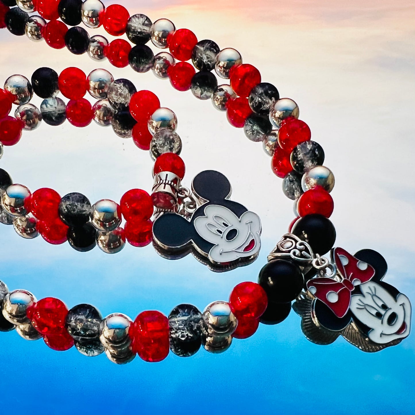 Mickey and Minnie [Necklace and Bracelet]