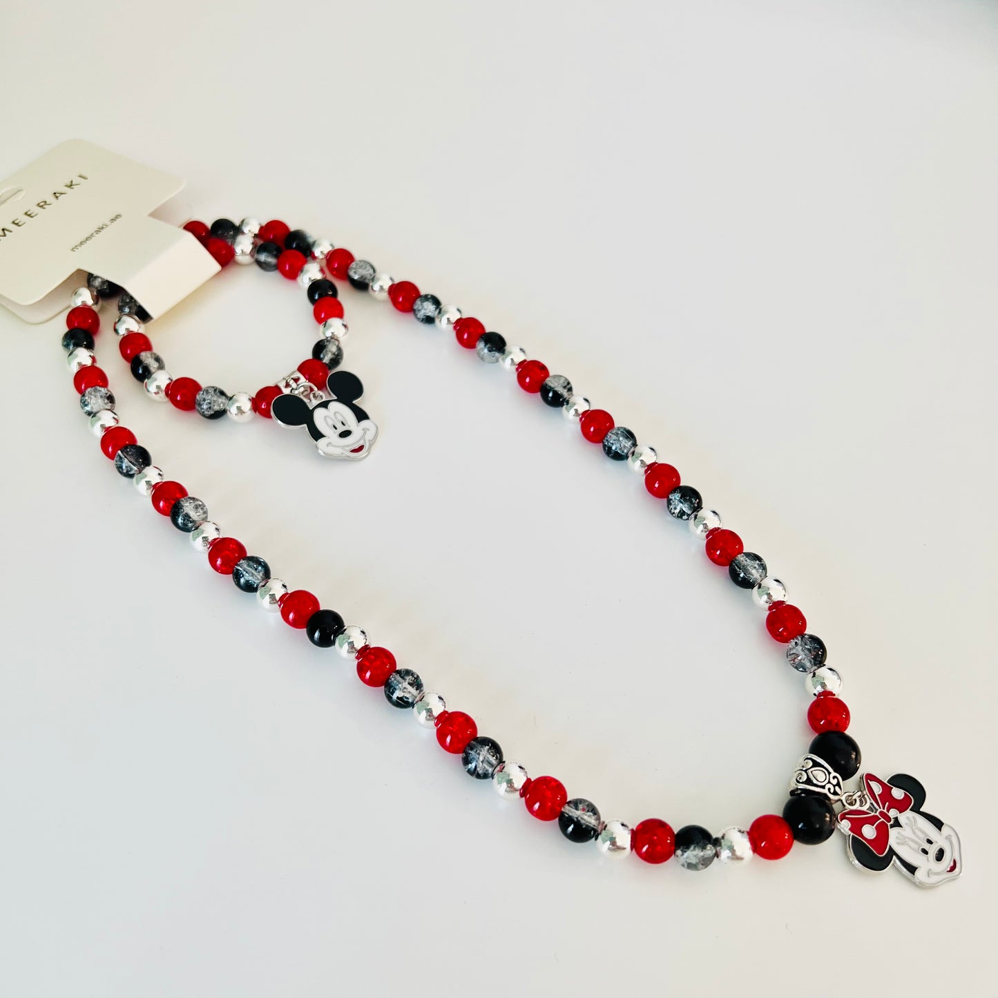 Mickey and Minnie [Necklace and Bracelet]