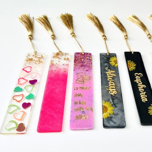 Elegant Handmade Resin Bookmarks